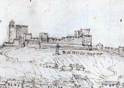Granada vista desde el valle del Genil, de Anton van den Wyngaerde, 1567.